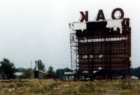 Oak Drive-In Theatre - Oak During Demo Courtesy Greg Osullivan